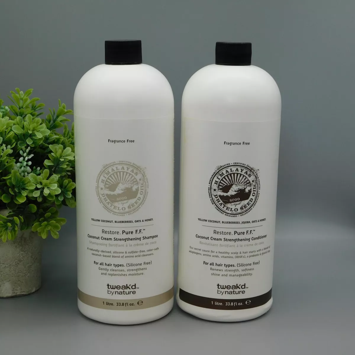 Tweak d By Nature Fragrance Free Shampoo Conditioner 33.8 oz New NOT SEALED
