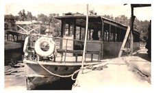QUEEN,THE BOAT IN DEVIL'S LAKE,MINN,MARINA,1920'S.VTG 4.3" X 2.5" PHOTO*9
