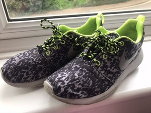 leopard print trainers size 5