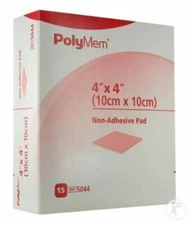 Polymem Non-Adhesive PolyMeric Membrane Dressing 4'' x 4'', Box of 15,