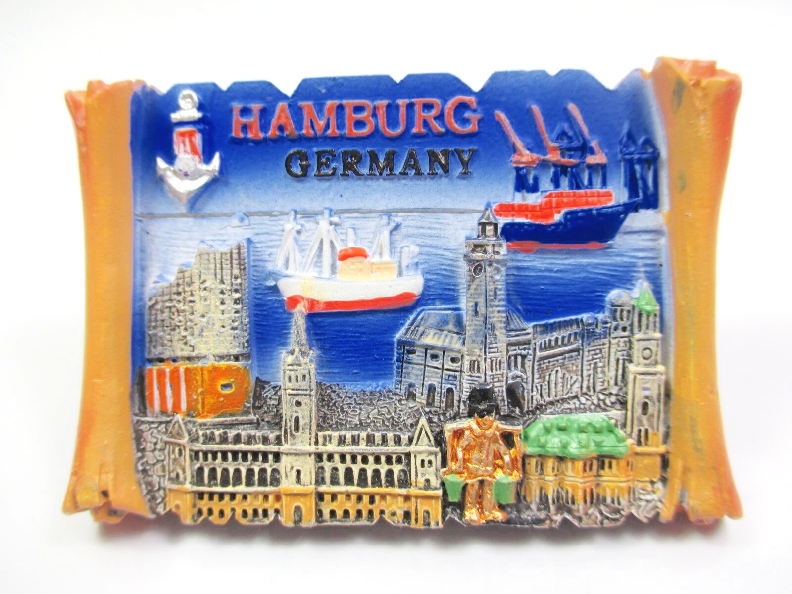 Hamburg Poly Magnet Germany Souvenir Elbphilharmonie Port Landungsbrücken