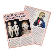 Vintage Kathy Kruse Imitator Dolls History Article 7 Pages with Photos
