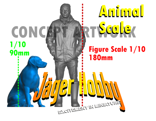 A43 - Maquette berger allemand / alsacienne en marche | Chien dynamique multi-échelle F - Photo 2 sur 32