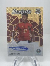 2020 Panini Mosaic LaLiga Scripts Prizm Ansu Fati Auto Orange Fluorescent /5 h79