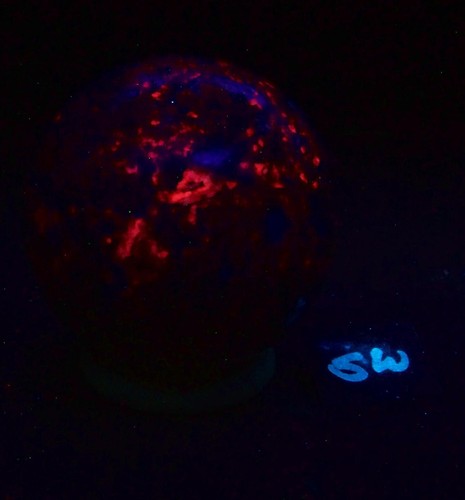 Fluorescent Calcite and Fluorite AZ Large 86mm Sphere for Collection 5372 - Picture 2 of 11