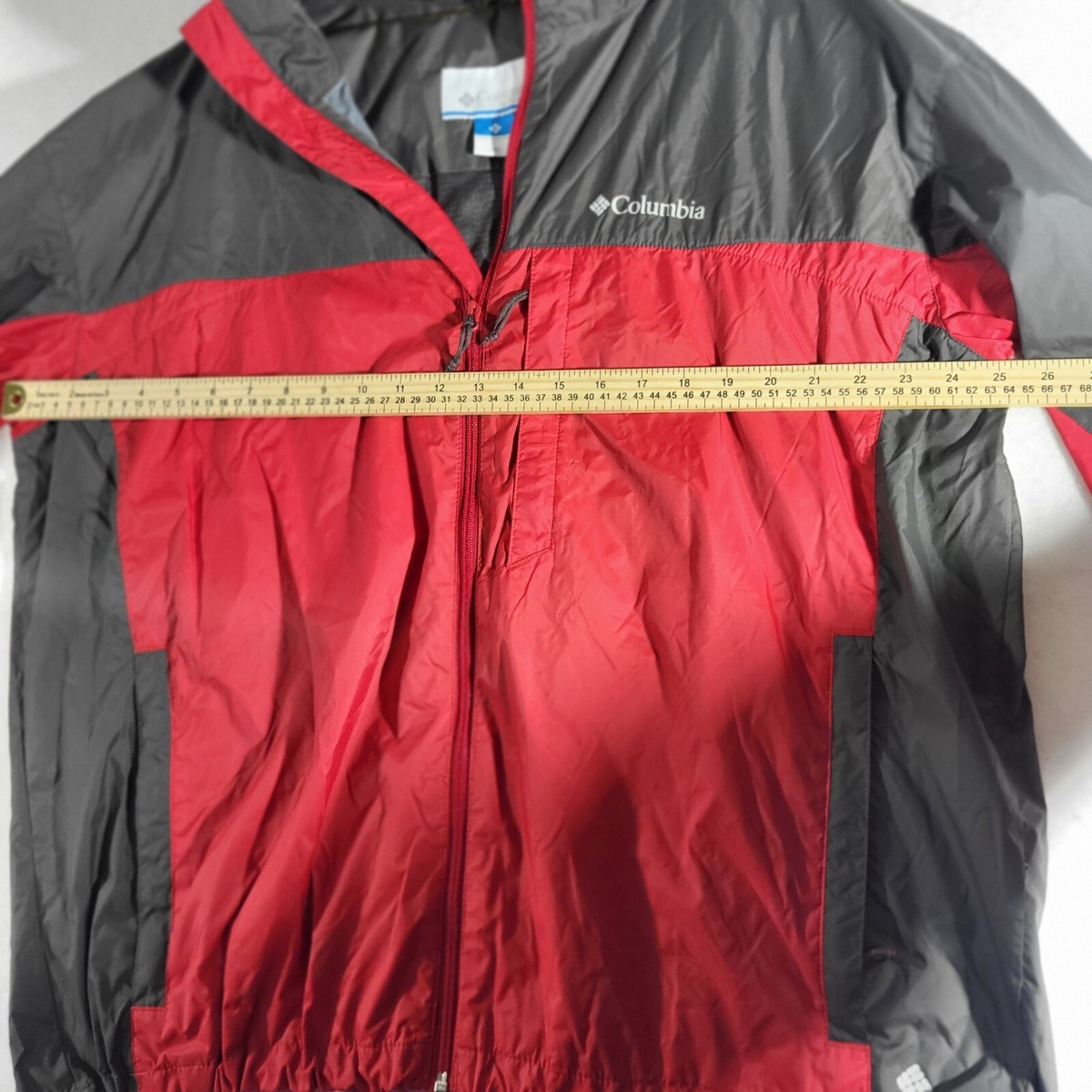 Columbia Omni Shield Jacket Size XXL Gray Red Ski Waterproof | eBay