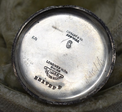 Longines for Tiffany & Co. 1917 WWI Officers Trench Armbanduhr Sterlingsilber - Bild 14 von 14