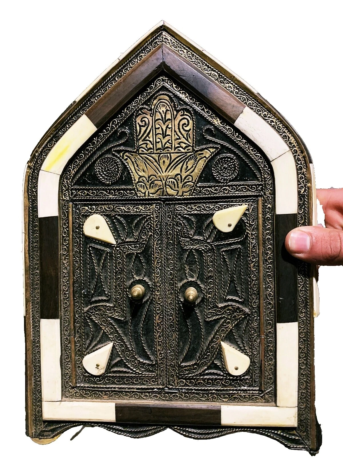 Espejos retrovisores hechos a mano con marco de bronce para decoración del hogar