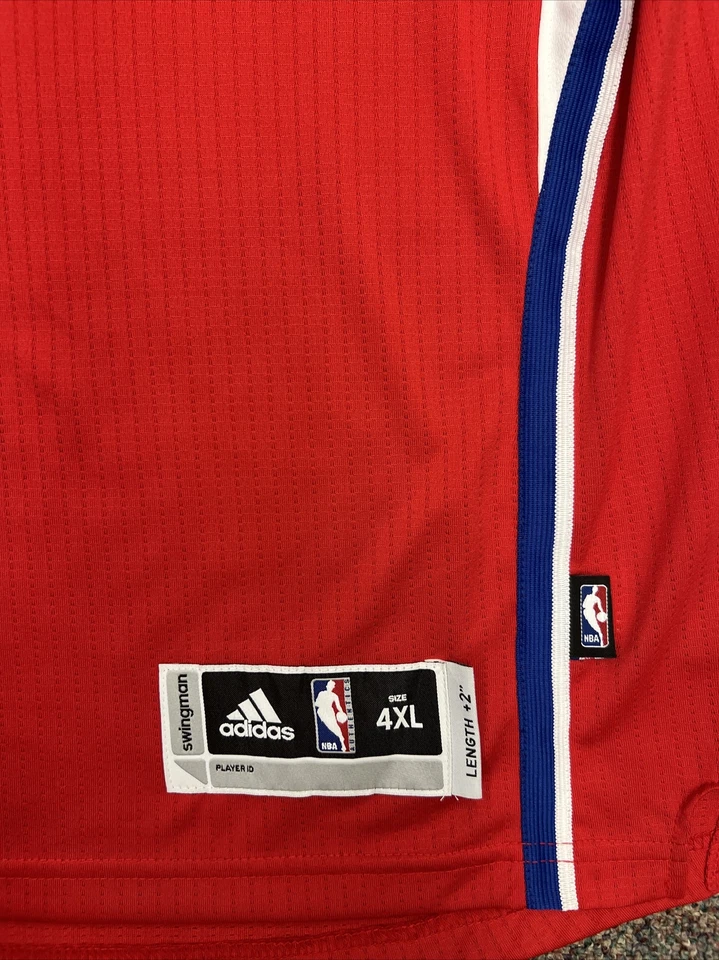 New 2015 Blake Griffin Clippers Size 4XL Red Rev 30 Adidas Jersey With Tags - Image 4 of 4