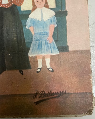 Fernand Boilauges Vintage Print Ferry Coiffure" 1960s 24"×18" French F.Boilanges - Picture 3 of 4