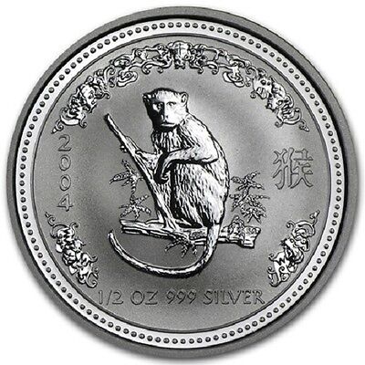 2004 Lunar Year of The Monkey 1//2oz Silver Proof Coin Perth Mint Series 1 I