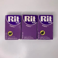 (4) Vintage Rit Dye All-Purpose Concentrated Dye Fabrics NOS 3 Boxes - 4 Pouches