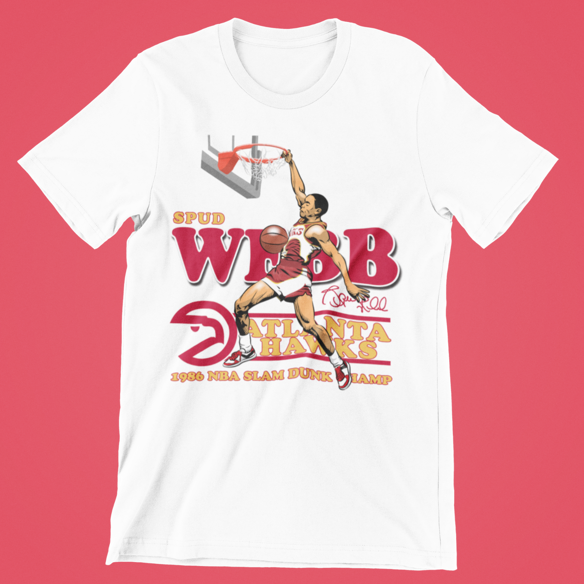 Spud Webb Atlanta Hawks Slam Dunk Champion Mitchell Ness