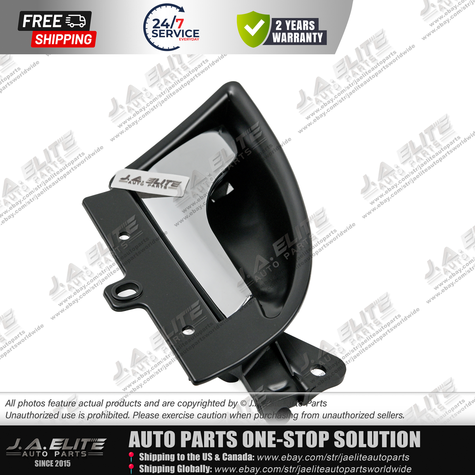 Right Inner Door Handle (Black) fits Maserati GranCabrio GranTurismo, 981603000