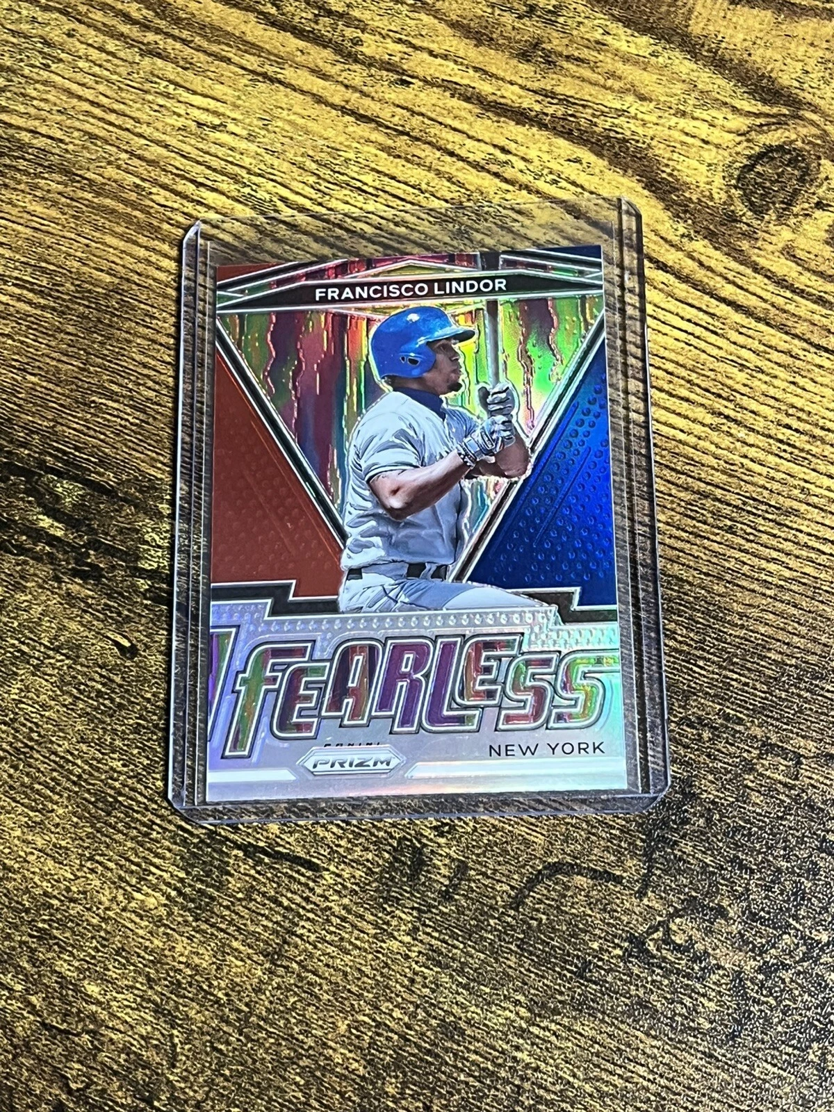 Francisco Lindor 2021 Panini Prizm #FR-6 Fearless Silver Prizm New York Mets