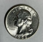 (B1) 1958 BU Washington Silver Quarter