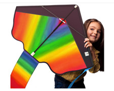Famos Rainbow Kite for Kids and Adults - Easy to Fly Large Kite. Kite for Kid...