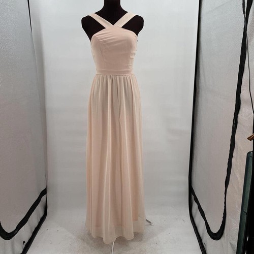 Damen Lulu's Air of Romance Pastell Pfirsich Rosa Abendkleid Kleid Small
