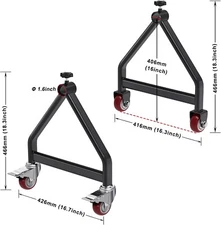 Portable Wire Spool Rack Dispenser Cable Caddy w/ Wheels for 28" Diameter Spool