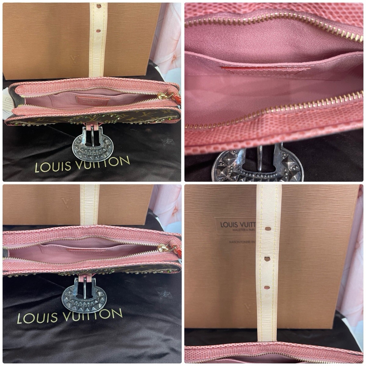 Louis Vuitton Les Extraordinaires Wristlet Clutch Embellished