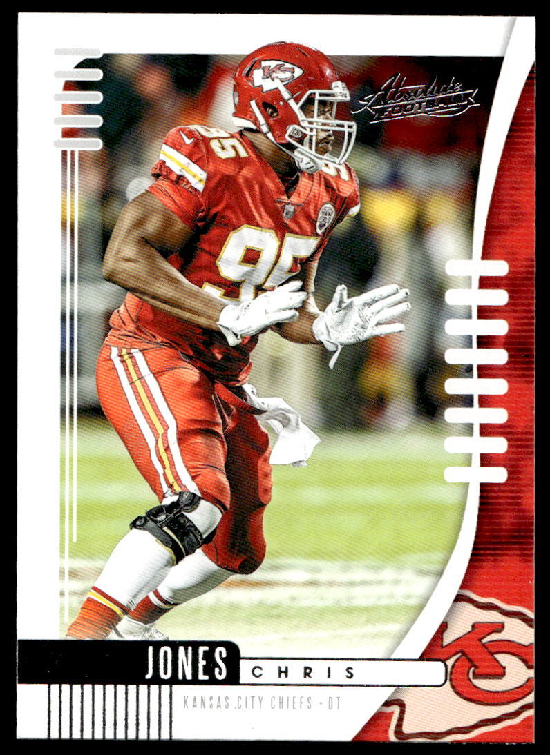 Chris Jones 2019 Panini Absolute #41 Kansas City Chiefs FOOTBALL