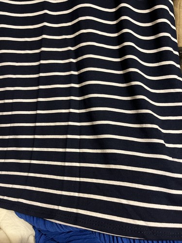 Women’s Size 14 Dress Casual Blue White Stripes, 3/4 Sleeves, Bnwt, Red Herring - Picture 4 of 5