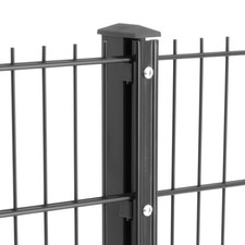 Doppelstabmattenzaun + Zaunpfosten + Leiste Gittermatte Zaun Zäune Gartenzaun