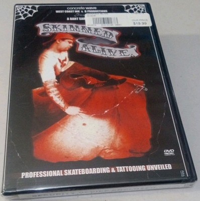 SKINNED ALIVE Professional Skateboarding & Tattooing Unveiled DVD NEW SEALED OOP