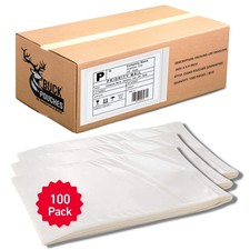 100 Pack 6"x9" Clear Self-Adhesive Shipping Label Sleeves - Waterproof Packing E