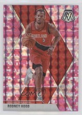 2019-20 Panini Mosaic Pink Camo Prizm Rodney Hood #35 0c7g