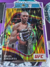 2022 Panini Select UFC Octagonside Israel Adesanya Gold Flash Prizm #07/10🔥🔥🔥