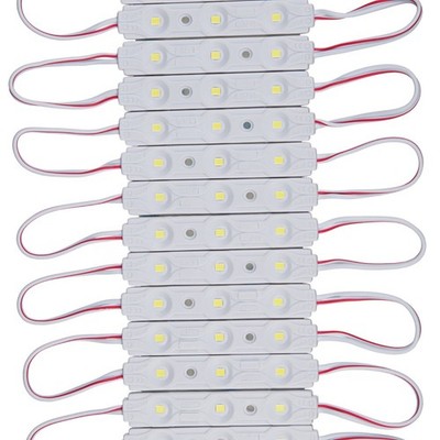 200pcs 12V DC Daylight White 6500K 0.72W 2835 LED Module Injection Signs Light