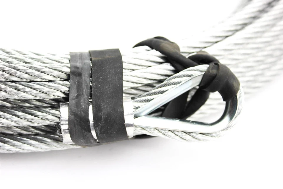 Stahlseil Drahtseil 8mm, 25m mit Haken für Seilwinde, Seilzug, Handseilwinde - Bild 4 von 4