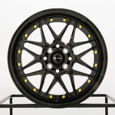 4-new 16 Vors Vr7 Wheels 16x7 4x1004x114.3 38 Black Rims 73.1 Vr0716708h38bks
