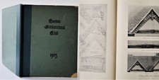 1923 antique BOSTON ARCHITECTURE CLUB PLAN tudor period WHITEHEAD
