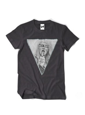 T-Shirt ''The Lick'' Cheeky Graphic Tee Unisex schwarz (SB009)