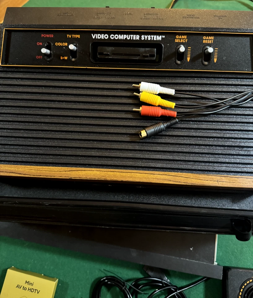 Atari 2600 Complete Video Computer System with 20 Games and Mod w/Storage Box - Image 3 of 4