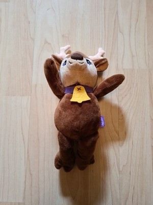 MILKA Rentier Elch Kuscheltier Stofftier Plüschtier Werbung Sammler Glocke 30 cm
