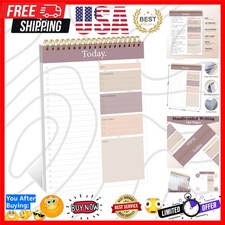 To Do List Notepad - Daily Planner Notepad Undated 52 Sheets, 6.5" x 9.8" Pla...