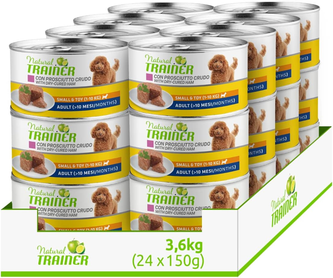 Natural Trainer Small & Toy: Dieta al Prosciutto Crudo 24 x 150 G