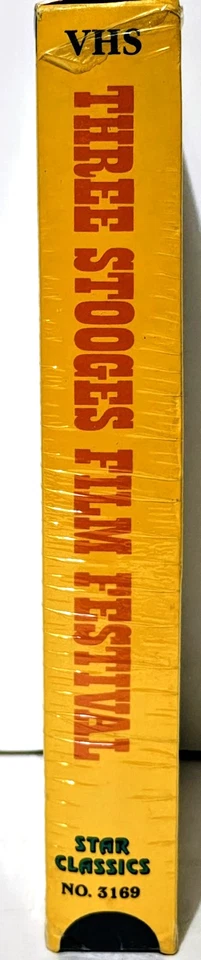 The Three Stooges - Film Festival VHS - 3 Classic Shorts - Vintage 1985 - New - Image 4 of 4