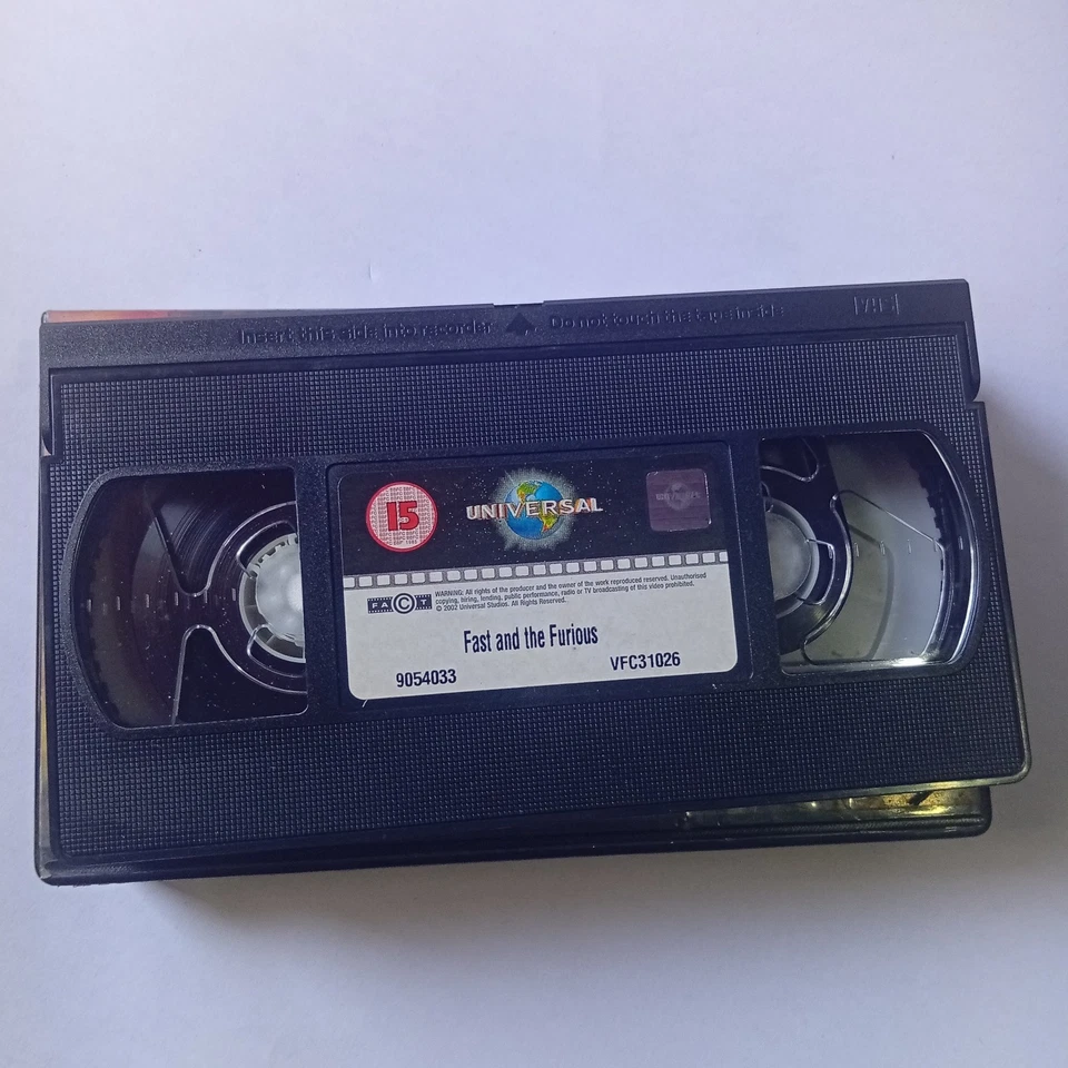 Orig VHS Tape The Fast And The Furious Vin Diesel Paul Walker Michelle Rodriguez - Image 2 of 4