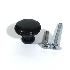 10 Pack GlideRite Round Ring Cabinet Knob, 1.125", Oil Rubbed Bronze