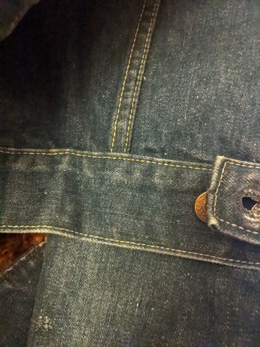 Giacca camionista vintage anni 60 70 Levi’s 70505 0217 Big E Type III denim 42" USA - Foto 7 di 14
