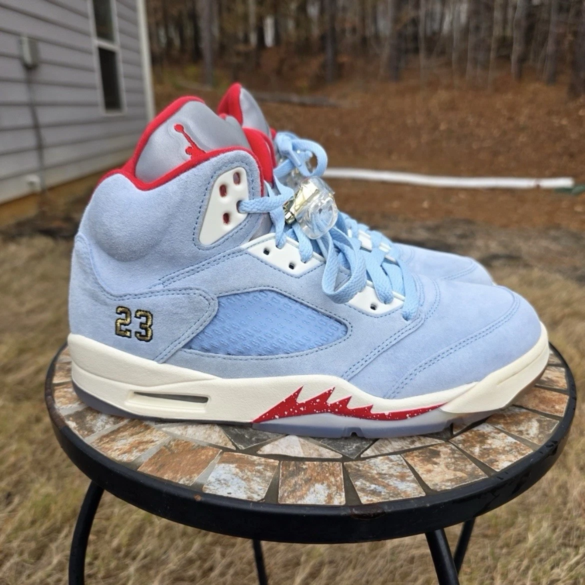 Jordan5 ロイヤルブルー 29cm Trophy Room x Air Jordan 5 Retro Ice Blue for Sale - Authenticity