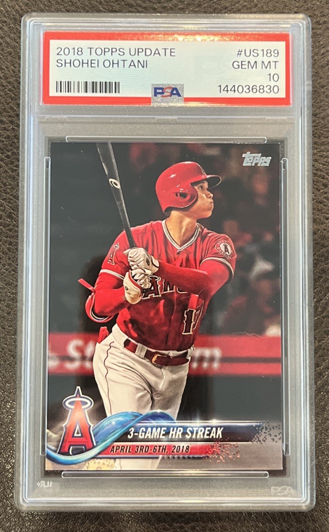 2018 Topps Update Series - Shohei Ohtani #US189 (RC) PSA 10
