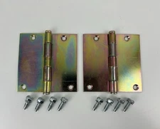 Set Of (2) Sleep Number Adjustable Bed Replacement Metal Hinges 4” + Hardware