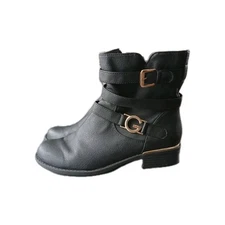 G By GUESS Women's Harlin Motorcycle Bootie  Size 8M