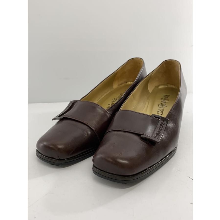 Yves Saint Laurent YSL decolte tacco EU 35 5 pelle marrone dal Giappone 101548K Autentico