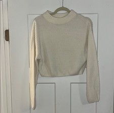 H M Cozy Cream Knit Sweater